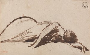 Prostrate Woman by George Romney