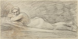 Reclining Female Nude by George Romney