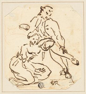 Seated Man and Woman by George Romney