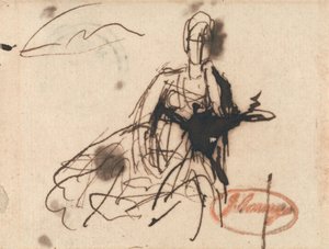 Seated Woman, Possibly Mrs. Harris