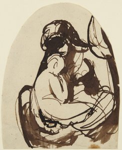 Seated Woman Holding a Child by George Romney