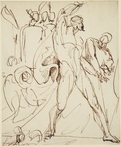 Sketch for the Figure of Macbeth in the Banquet Scene from Macbeth by George Romney