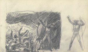 Sketchbook Drawing by George Romney