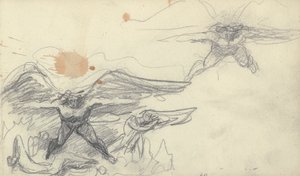 Sketchbook Drawing by George Romney