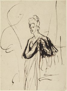 Standing Female Figure, Half-Length by George Romney