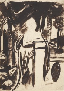 Study for Lady Elizabeth Monson Portrait by George Romney