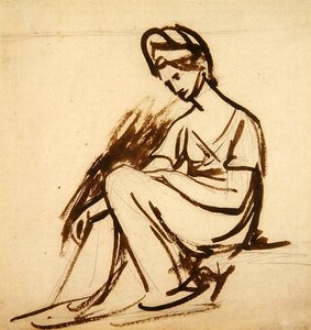 Study for a Portrait of a Lady, Seated by George Romney