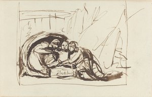 The Infant Shakespeare Nursed by Comedy and Tragedy by George Romney