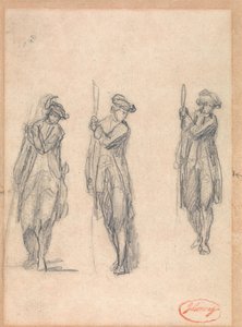 Three Sketches of a Man in Uniform