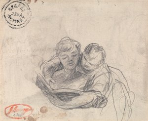 Woman Teaching a Child to Read by George Romney