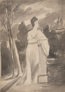 Woman at a Column