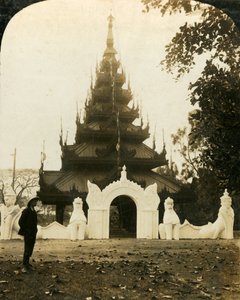 Burmese Pagoda, Eden Gardens, Calcutta, c1909