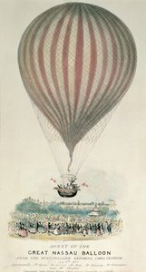 Ascent of the Great Nassau Balloon, Montpellier Gardens, 3rd July 1837 by George Rowe