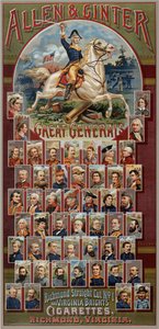 The Great Generals Series for Allen & Ginter Cigarettes Brands