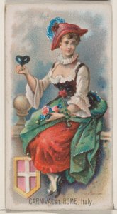 Carnival at Rome, Italy, from the Holidays Series N80 for Duke Brand Cigarettes