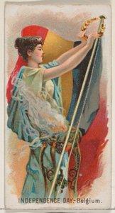 Independence Day, Belgium, Austria, from the Holidays series N80 for Duke brand cigarettes by George S. Harris and Sons