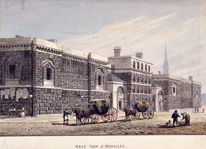 Newgate Prison, Old Bailey, London by George Shepherd