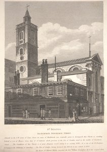 St. Dionis, Backchurch, Fenchurch Street, engraved by William Wise