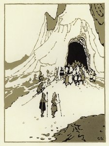 The People Set Out to Find the Giants, Soon They Came to Their Cave by George Sheringham