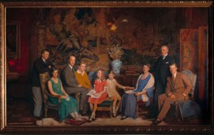 Gustav Krupp von Bohlen und Halbach Family Portrait by George Simon Harcourt