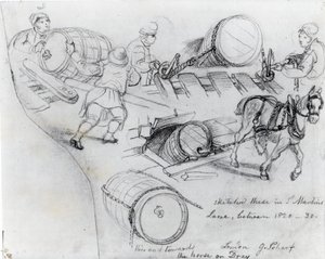 Draymen and Horse by George Snr Scharf