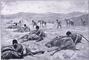 A Cossack and His Horse: A Device for Securing Cover During a Skirmish by George Soper