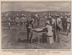Hearing Complaints, with the Essex Regiments Orderly Room at Bloemfontein by George Soper