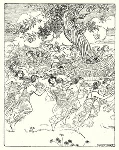 Perseus: "Dancing hand in hand around the charmed tree" by George Soper