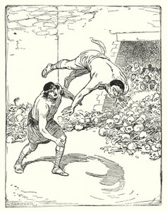 Theseus: "Theseus Pitched Him Right Over His Shoulder on the Ground" by George Soper