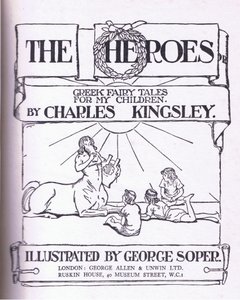 Title page design, from The Heroes published by George Allen and Unwin 1929 by George Soper