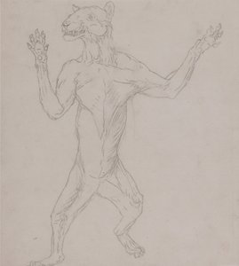 Tiger Body, Standing in Human Posture by George Stubbs