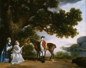Captain Samuel Sharpe Pocklington with His Wife, Pleasance, and possibly His Sister, Frances