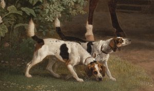William Henry Cavendish Bentinck, 3rd Duke of Portland in Front of Welbeck Abbey Riding Stables (Detail) by George Stubbs