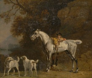 Studies for or after The third Duke of Richmond with the Charleton Hunt by George Stubbs