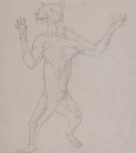 Tiger Body, Standing in Human Posture by George Stubbs