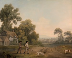 Two Gentlemen Going a Shooting by George Stubbs