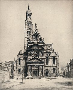 Church of St Étienne-du-Mont, 1915 by George T Plowman
