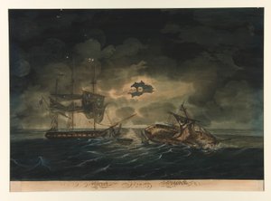 The Hornet (U.S.) and the Peacock (British) by George Thresher
