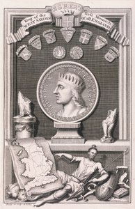 Egbert, King of the West Saxons, First Monarch of all England by George Vertue