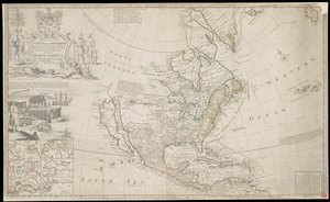 Map of North America, c. 1720