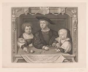 Portrait of Dorothea, Johan, and Christina of Denmark by George Vertue
