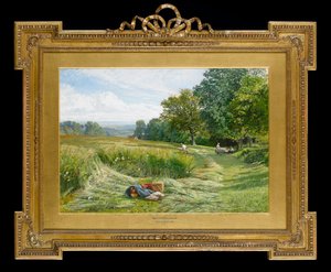 Hay Time near Leith Hill, Dorking, Surrey, 1860