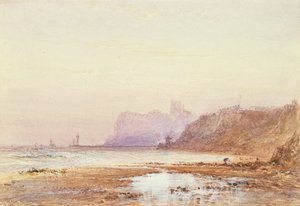 Coast at Whitby with the Abbey Beyond