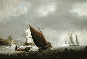 Shipping off a Dutch Estuary by George Webster