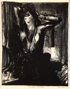 Girl Fixing Her Hair, 1923-24