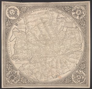Map of Postroads in the vicinity of London by George Willdey