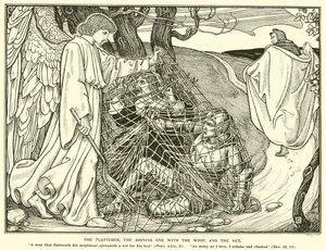 The Flatterer, the Shining One with the Whip, and the Net by George Woolliscroft Rhead