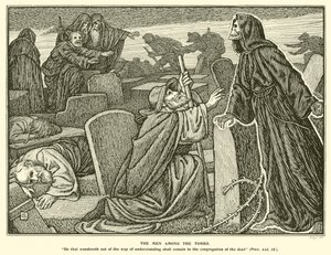 The Men among the Tombs by George Woolliscroft Rhead
