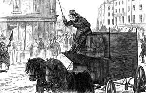 A Busy Street Scene in London