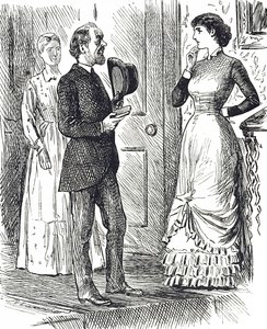 Cartoon depicting a different type of gas meter in use by George du Maurier